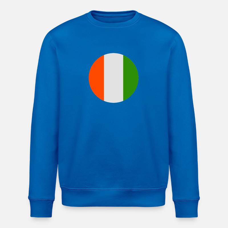 Drapeau irlandais rond - Sweat bio ROLLER Stanley/Stella Unisexe - bleu roi