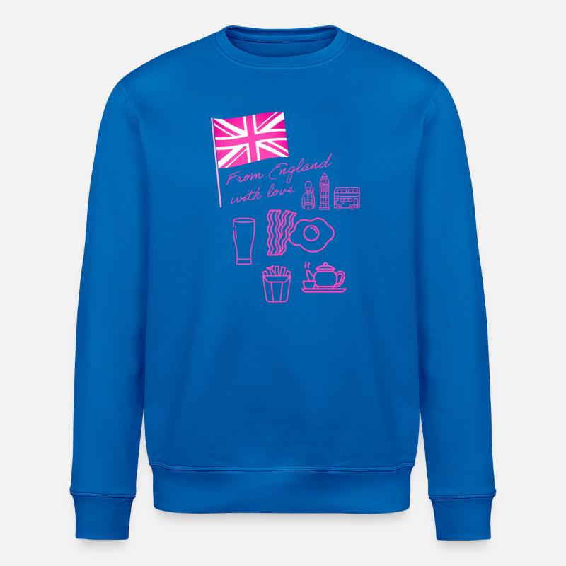 EXANGLIA (rose) - Sweat bio ROLLER Stanley/Stella Unisexe - bleu roi