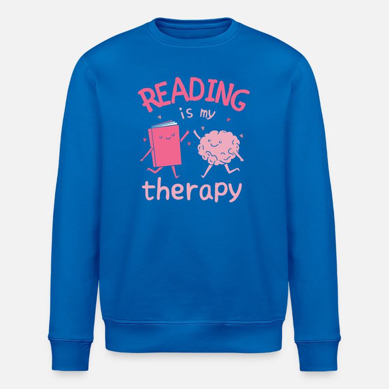 La lecture est ma thérapie - Sweat bio ROLLER Stanley/Stella Unisexe - bleu roi