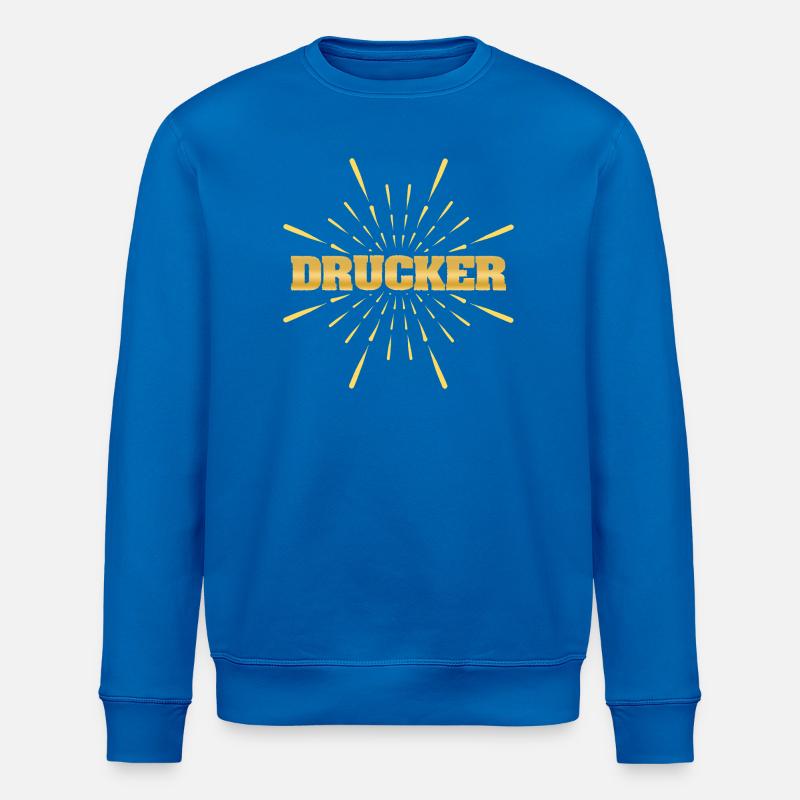 Drucker als Beruf - Stanley/Stella Unisex Bio-Sweatshirt ROLLER - Königsblau