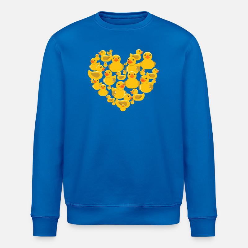 Cœur des canards en caoutchouc - Sweat bio ROLLER Stanley/Stella Unisexe - bleu roi