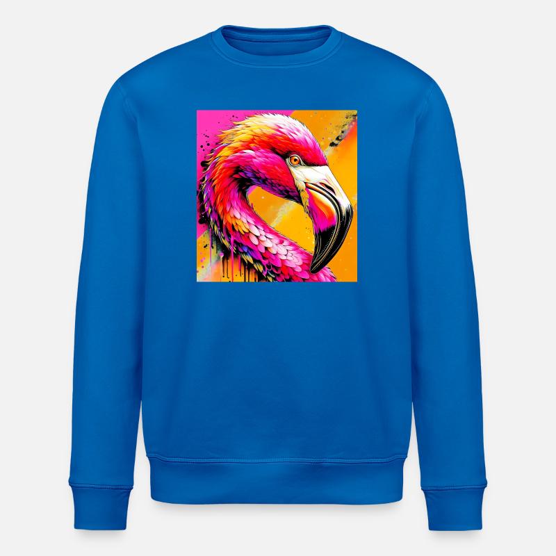 flamingo - Stanley/Stella ROLLER Unisex Organic Sweatshirt - royal blue