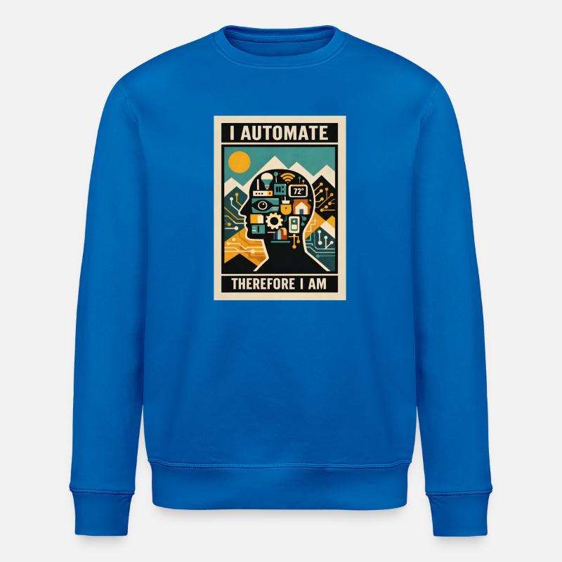 I automate | Smart Home Technology - Stanley/Stella ROLLER Unisex Organic Sweatshirt - royal blue