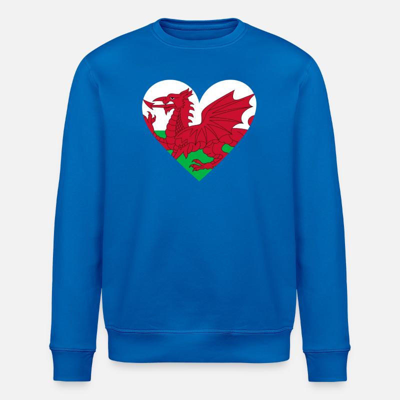 Wales Heart - Stanley/Stella Unisex Bio-Sweatshirt ROLLER - Königsblau