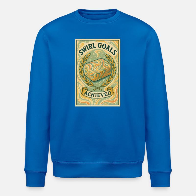 Swirl-Ziele erreicht | Soapmaking - Stanley/Stella Unisex Bio-Sweatshirt ROLLER - Königsblau
