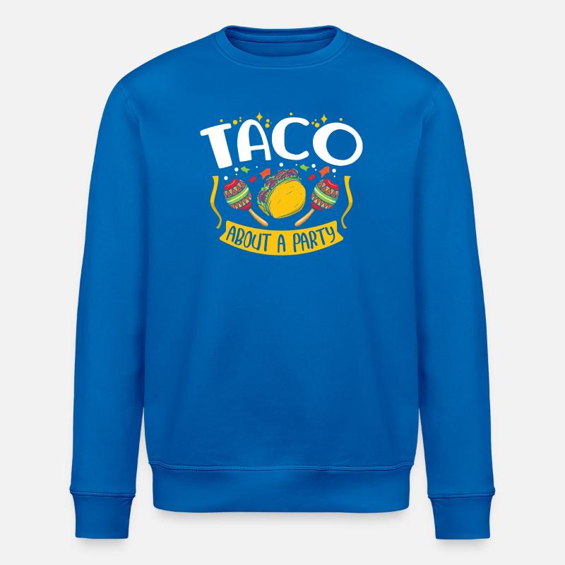 Taco About a Party Tacos - Stanley/Stella ROLLER Unisex Organic Sweatshirt - royal blue