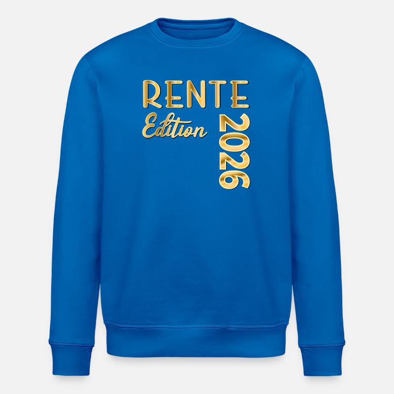 Dons pour les pensionnés 2026 - Sweat bio ROLLER Stanley/Stella Unisexe - bleu roi