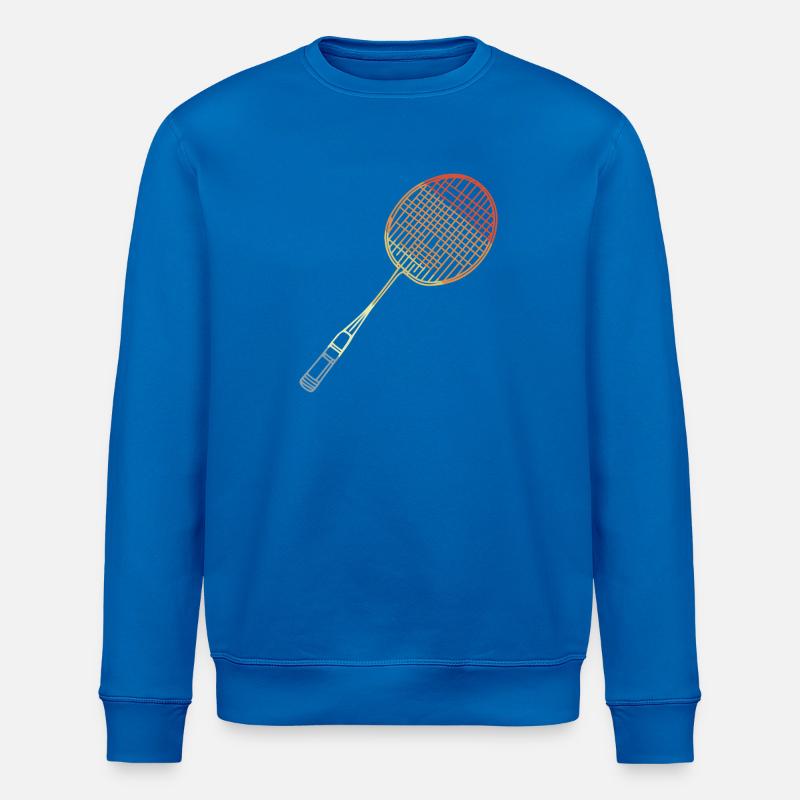 Esquisse de raquette de badminton - Sweat bio ROLLER Stanley/Stella Unisexe - bleu roi