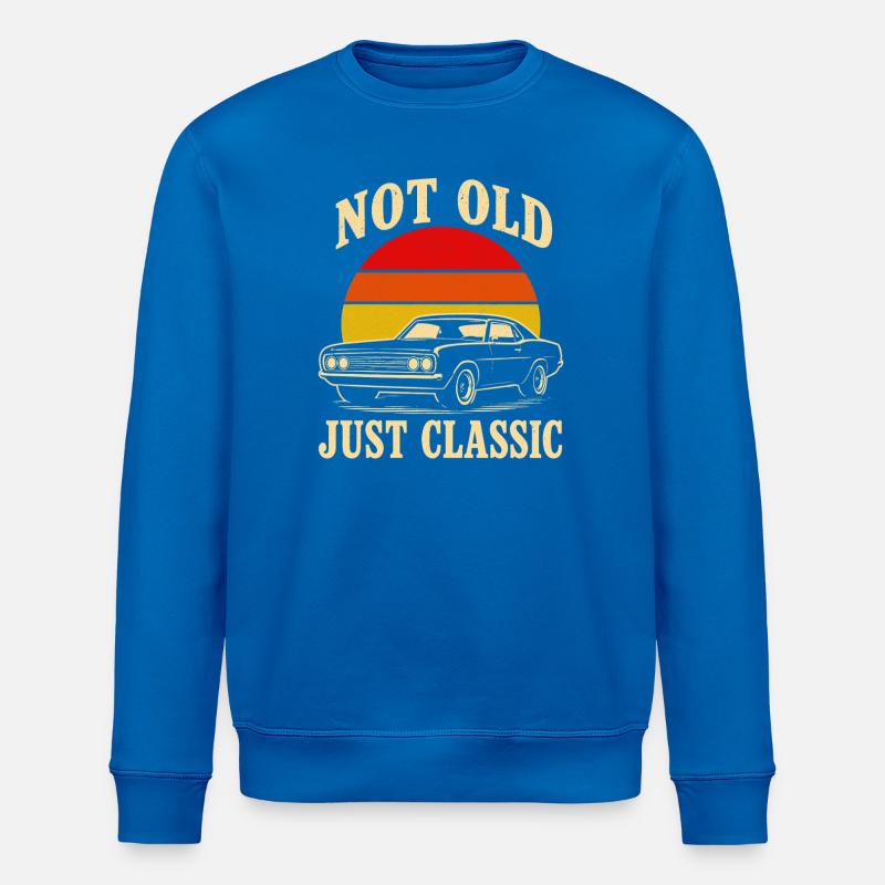 Pas vieux, juste classique - Sweat bio ROLLER Stanley/Stella Unisexe - bleu roi