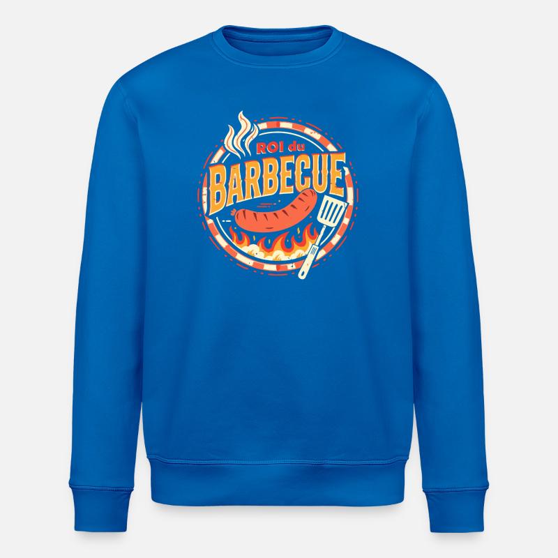 Roi du Barbecue - Sweat bio ROLLER Stanley/Stella Unisexe - bleu roi