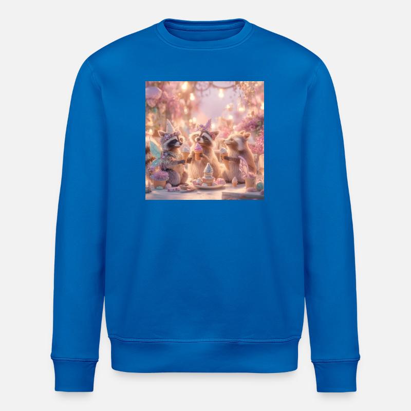 Märchenwald Waschbär Fest - Stanley/Stella Unisex Bio-Sweatshirt ROLLER - Königsblau