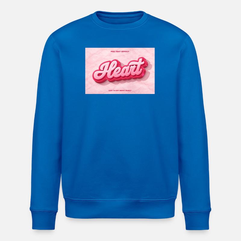 Police 3D Heart Rose - Sweat bio ROLLER Stanley/Stella Unisexe - bleu roi