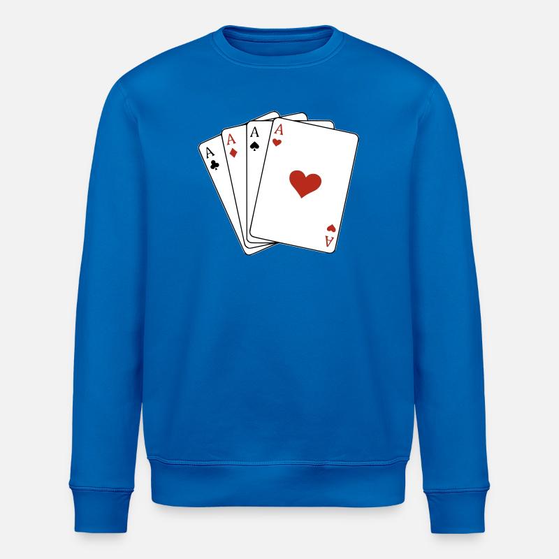 Carré d'as - Sweat bio ROLLER Stanley/Stella Unisexe - bleu roi