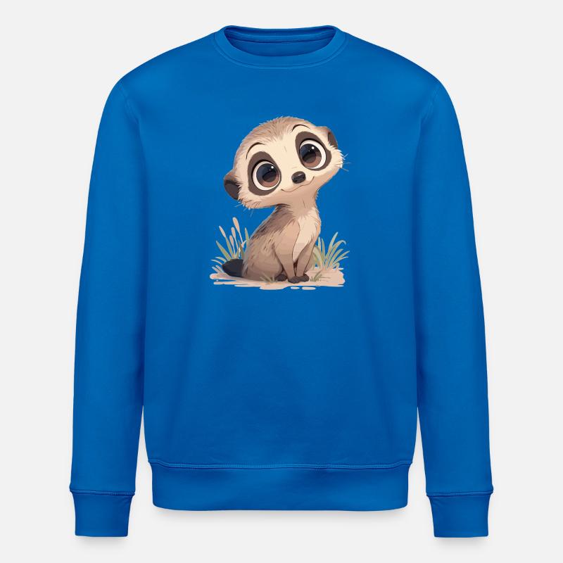 Meerkat Erdmännchen - Stanley/Stella Unisex Bio-Sweatshirt ROLLER - Königsblau