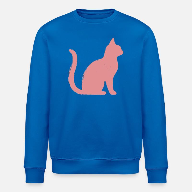 Contour du chat - Pastel - Sweat bio ROLLER Stanley/Stella Unisexe - bleu roi