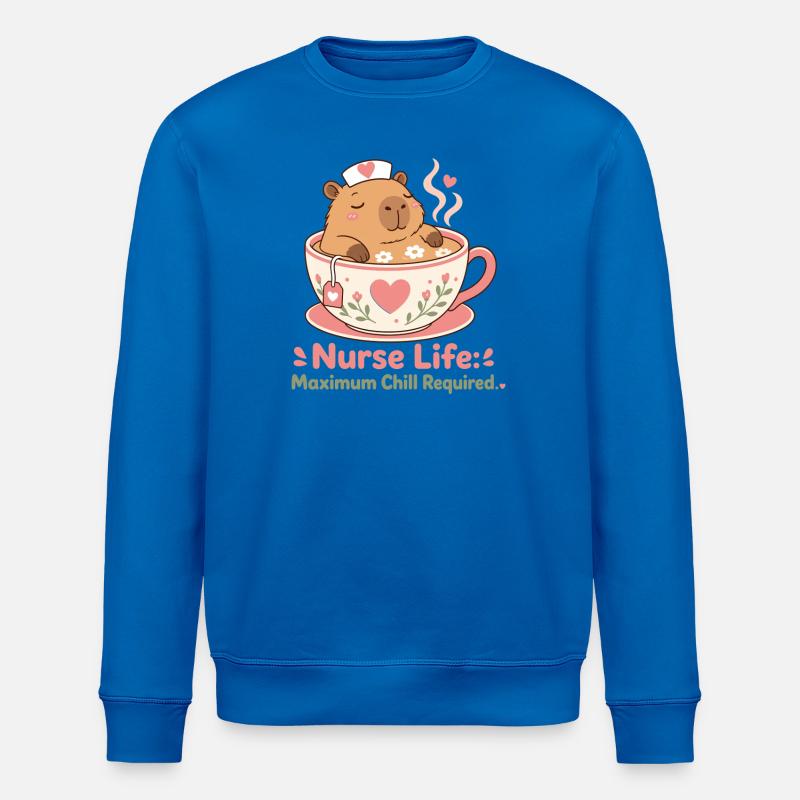 Infirmière de Capybara Aidant - Sweat bio ROLLER Stanley/Stella Unisexe - bleu roi