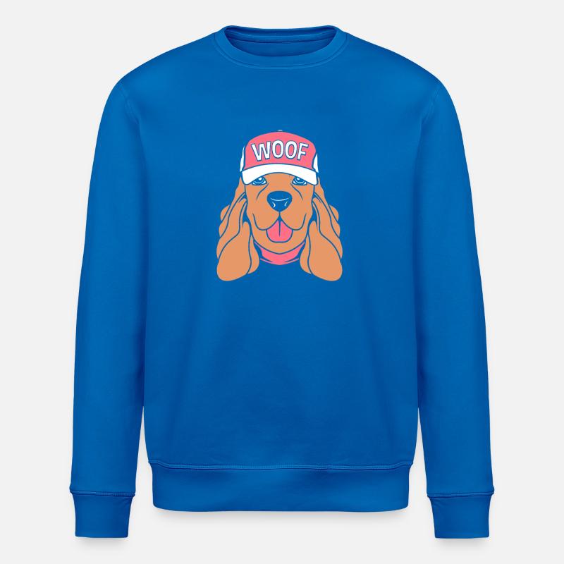 Cocker Spaniel Father - Stanley/Stella ROLLER Unisex Organic Sweatshirt - royal blue