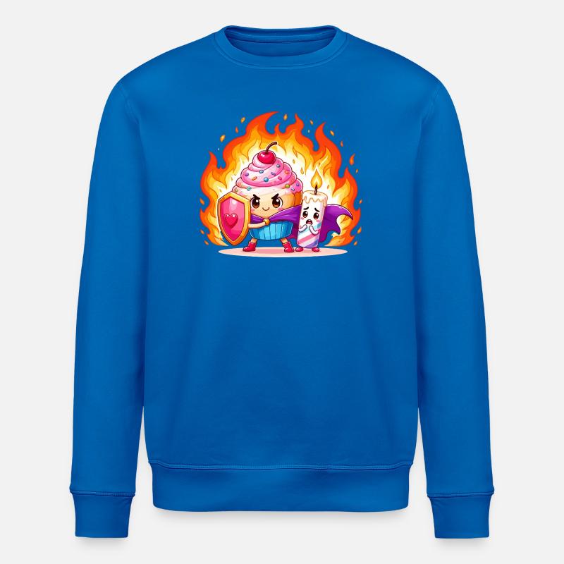 Feuerkuchenhelden Duo - Stanley/Stella Unisex Bio-Sweatshirt ROLLER - Königsblau