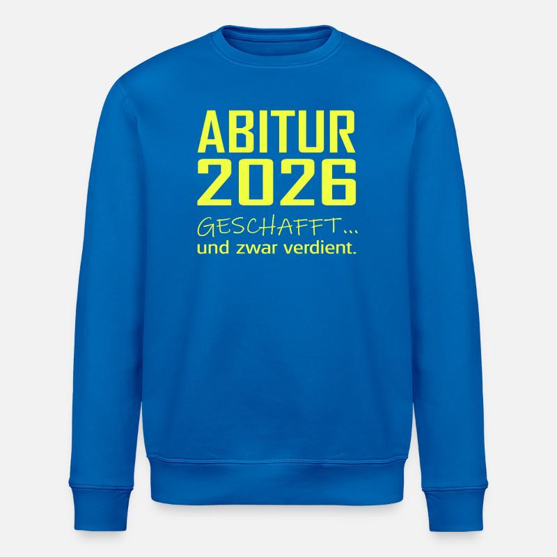 Abitur 2026 - Stanley/Stella Unisex Bio-Sweatshirt ROLLER - Königsblau