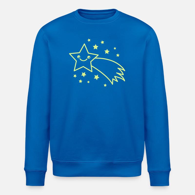 Sternschnuppe Sternenflug - Stanley/Stella Unisex Bio-Sweatshirt ROLLER - Königsblau