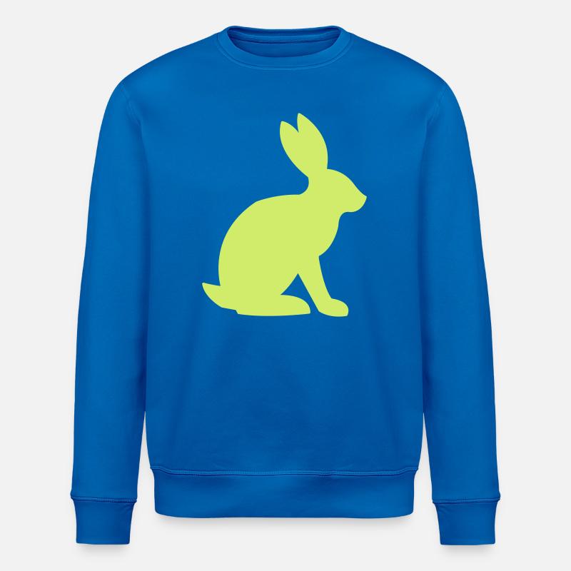 Bunny Silhouette - Stanley/Stella ROLLER Unisex Organic Sweatshirt - royal blue