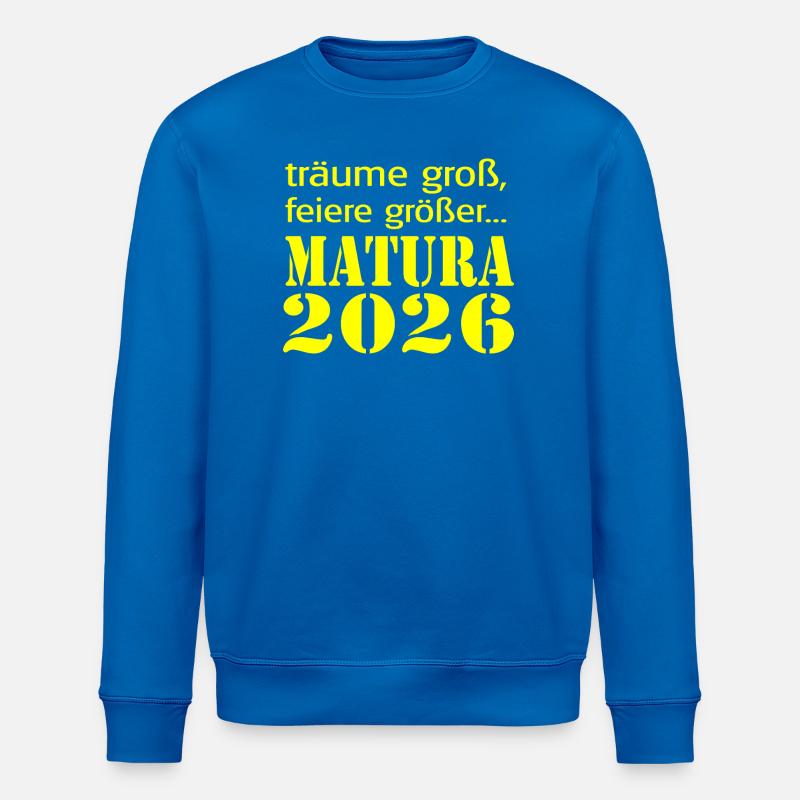  Matura 2026 - Stanley/Stella Unisex Bio-Sweatshirt ROLLER - Königsblau