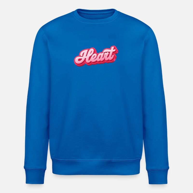 Herzglanz Script Schriftzug - Stanley/Stella Unisex Bio-Sweatshirt ROLLER - Königsblau