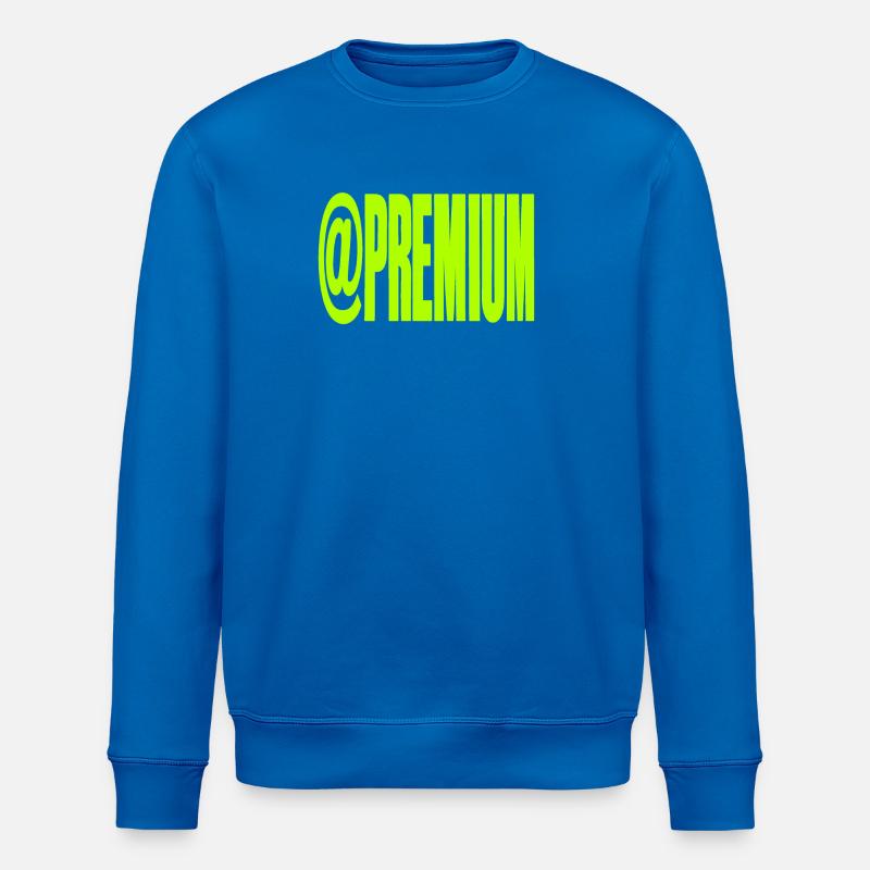 Premium @Symbool Neon Bold - Stanley/Stella ROLLER Unisex Organic Sweatshirt - royal blue