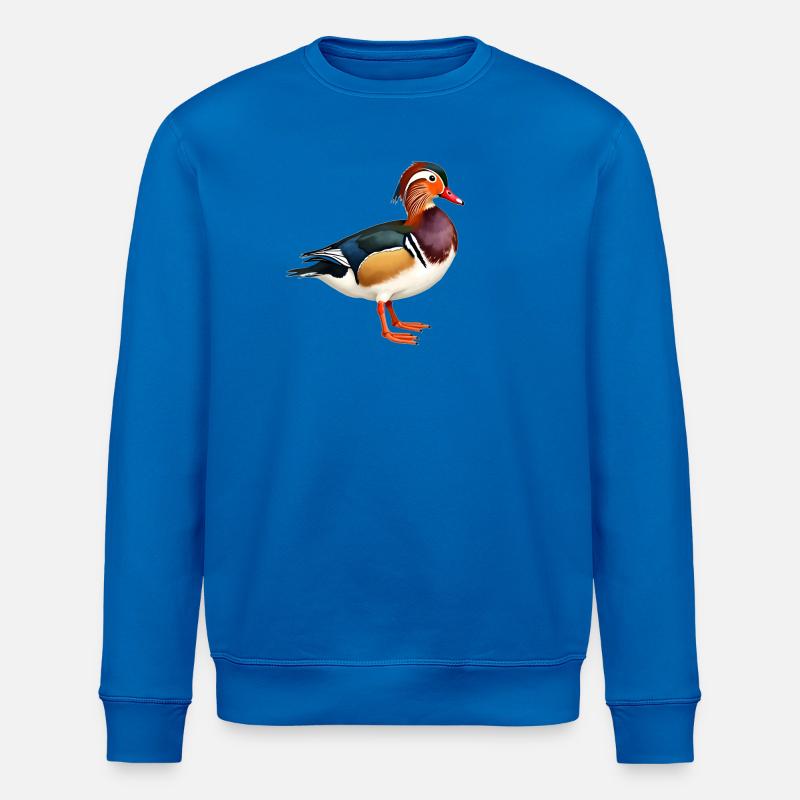 mandarin duck - Stanley/Stella ROLLER Unisex Organic Sweatshirt - royal blue