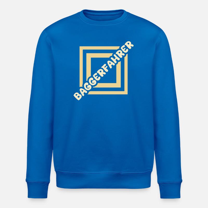 Excavator Operator - Stanley/Stella ROLLER Unisex Organic Sweatshirt - royal blue
