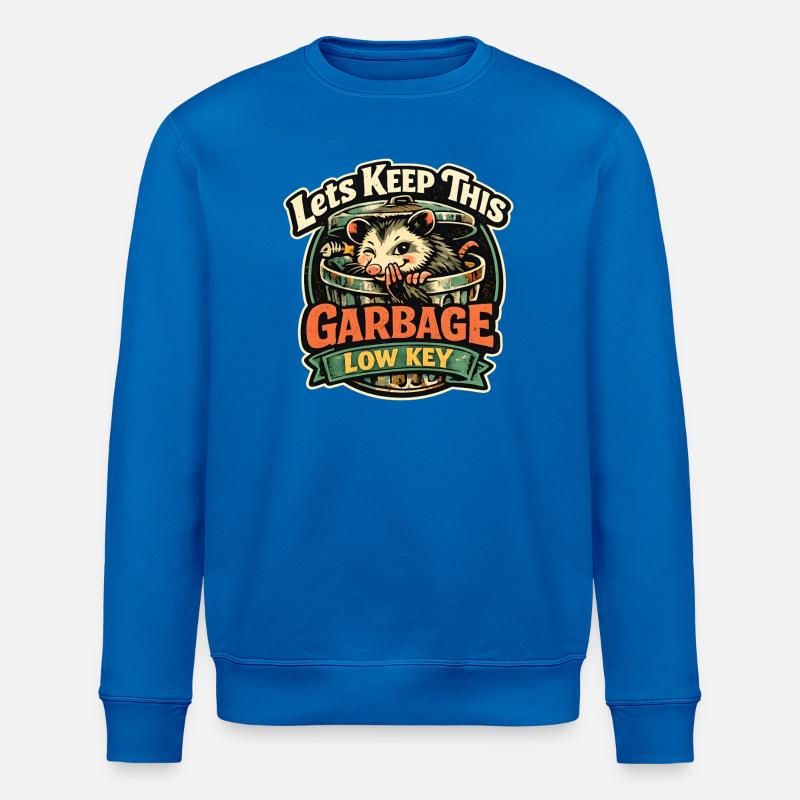Garbage Low Key Waschbär - Stanley/Stella Unisex Bio-Sweatshirt ROLLER - Königsblau