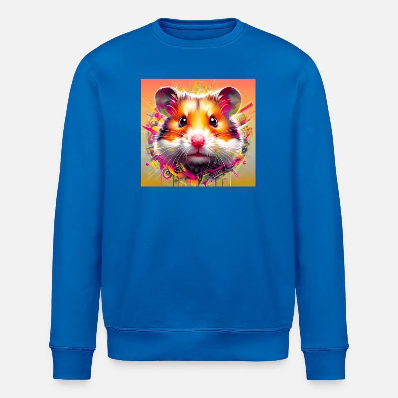 hamster - Sweat bio ROLLER Stanley/Stella Unisexe - bleu roi