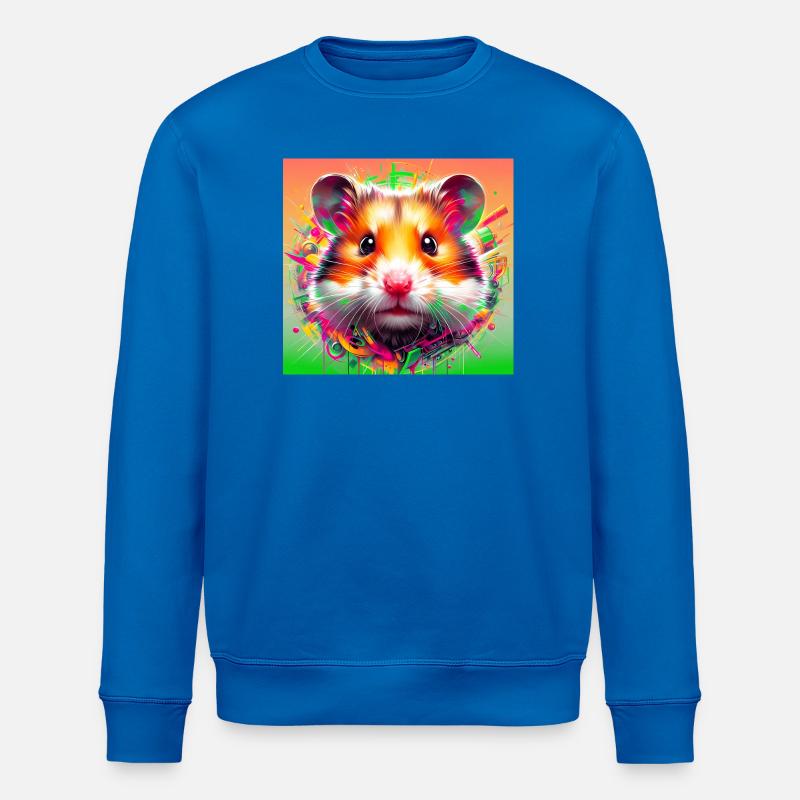 hamster - Sweat bio ROLLER Stanley/Stella Unisexe - bleu roi