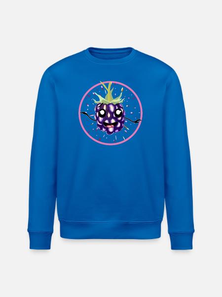 Kawaii Brombeere in Pink Circle - Stanley/Stella Unisex Bio-Sweatshirt ROLLER - Königsblau