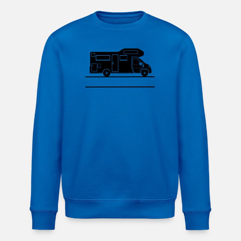 Camper-Silhouette mit Namensraum - Stanley/Stella Unisex Bio-Sweatshirt ROLLER - Königsblau