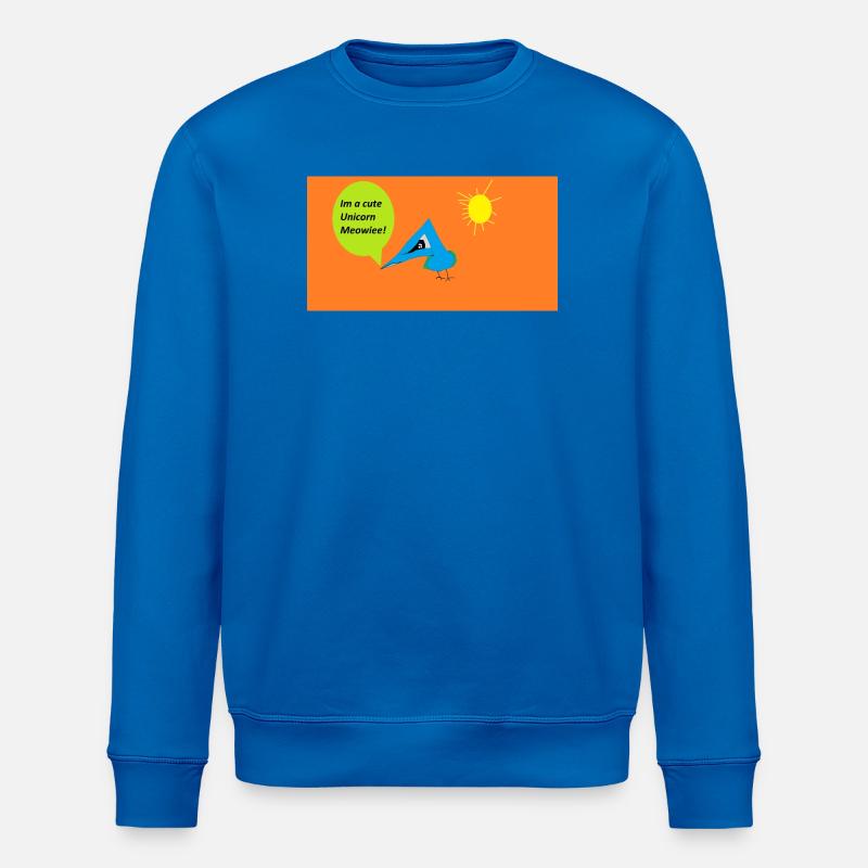 Vogel mit Einhorn-Sprechblase - Stanley/Stella Unisex Bio-Sweatshirt ROLLER - Königsblau