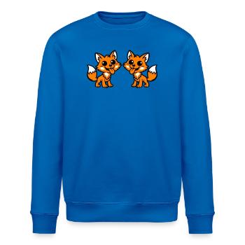 Couple Renard - Sweat bio ROLLER Stanley/Stella Unisexe - bleu roi - Devant - Nik (191cm)
