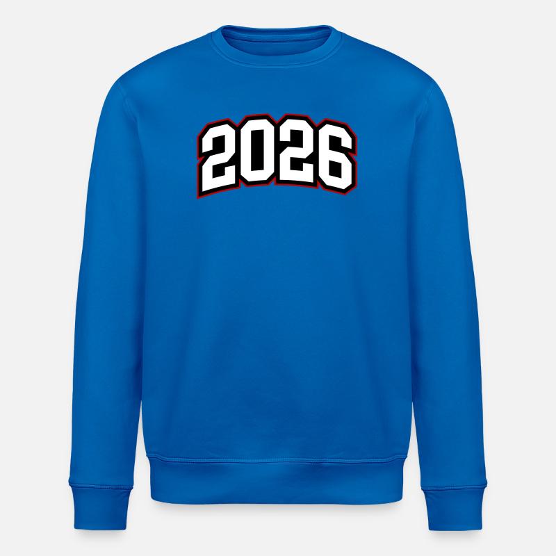 2026 år - Stanley/Stella økologisk unisex-sweatshirt ROLLER - kongeblå