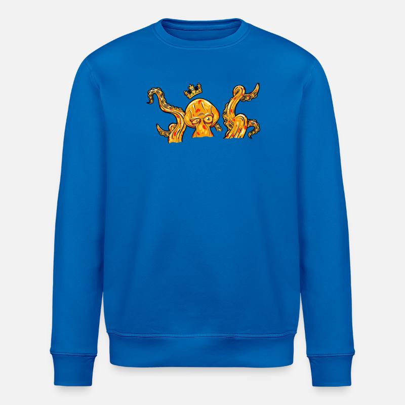 Octopus Octopus Squid King - Stanley/Stella ROLLER Unisex Organic Sweatshirt - royal blue