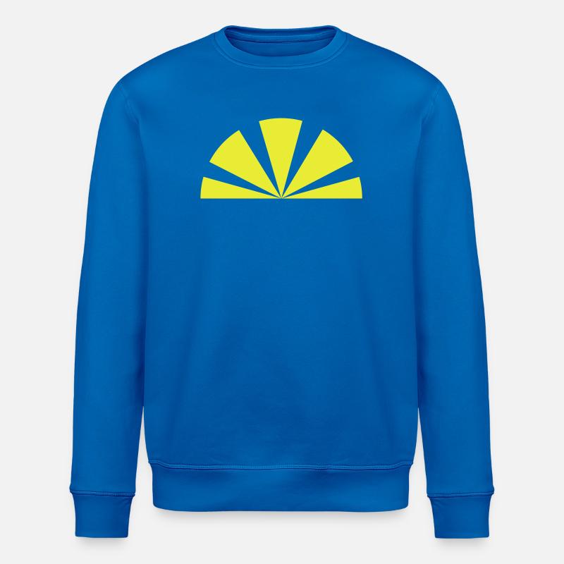 Sonnenstrahl, Halbkreis als Japan Sonnenstrahl - Stanley/Stella Unisex Bio-Sweatshirt ROLLER - Königsblau
