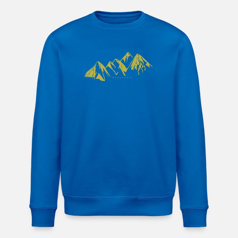 mountains - Stanley/Stella ROLLER Unisex Organic Sweatshirt - royal blue