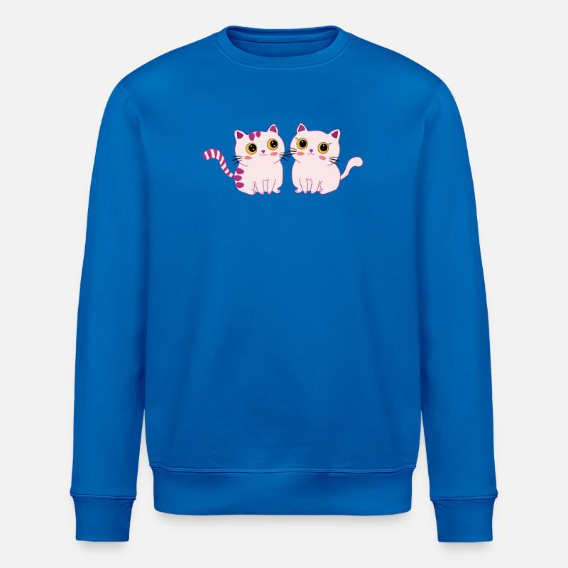 chats mignons - Sweat bio ROLLER Stanley/Stella Unisexe - bleu roi