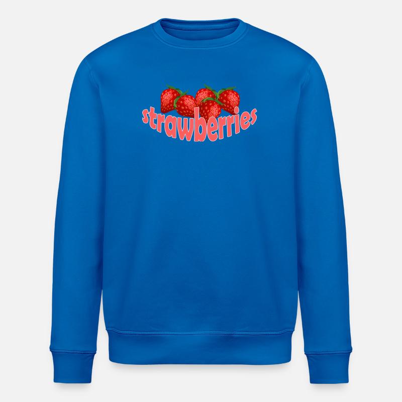 STRAWBERRIES - Stanley/Stella Unisex Bio-Sweatshirt ROLLER - Königsblau