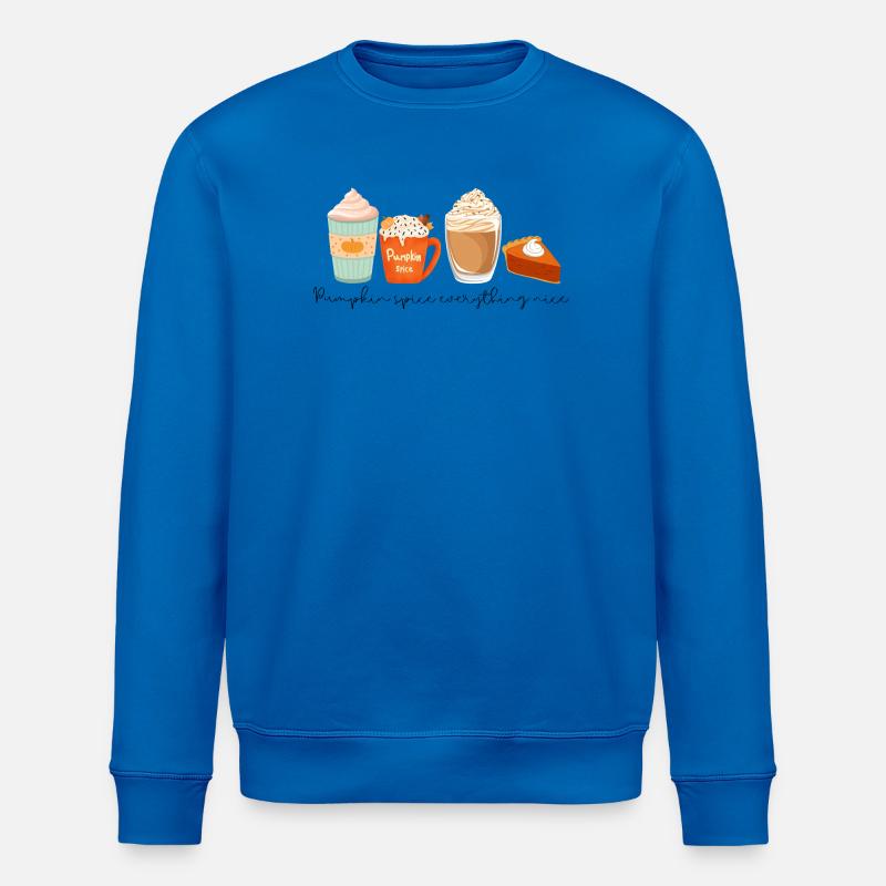 ☕ Pumpkin Spice Everything Nice 🎃 - Stanley/Stella Unisex Bio-Sweatshirt ROLLER - Königsblau