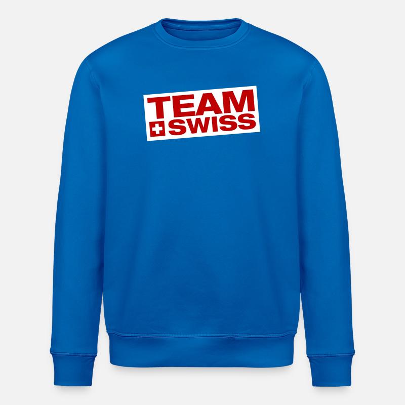 Team Schweiz - Stanley/Stella Unisex Bio-Sweatshirt ROLLER - Königsblau