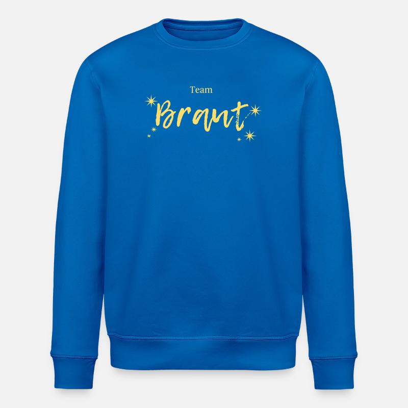 Team Brant Gold Script Stars - Stanley/Stella Unisex Bio-Sweatshirt ROLLER - Königsblau