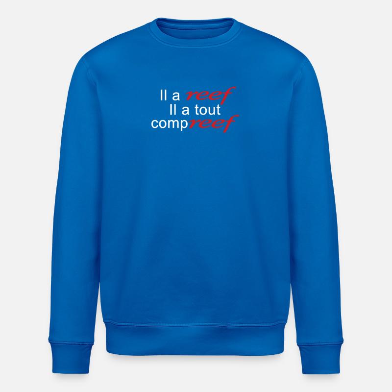 Reef blanc - Sweat bio ROLLER Stanley/Stella Unisexe - bleu roi