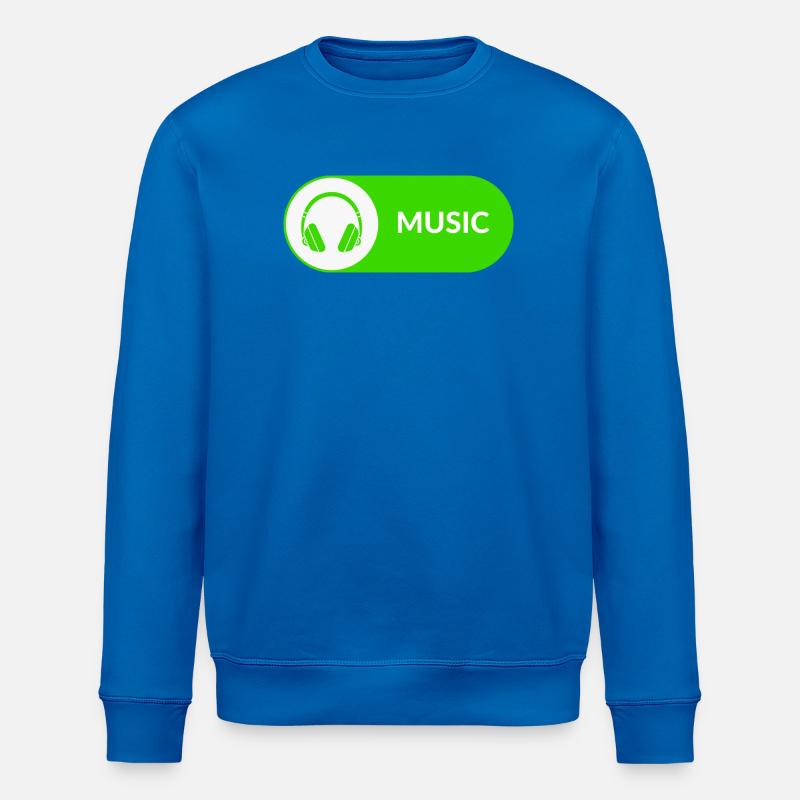 Music-Button - Stanley/Stella Unisex Bio-Sweatshirt ROLLER - Königsblau