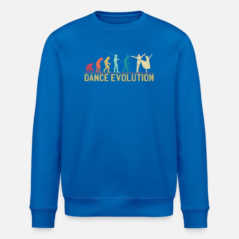 Dance Evolution Silhouette Design - Stanley/Stella ROLLER Unisex Organic Sweatshirt - royal blue