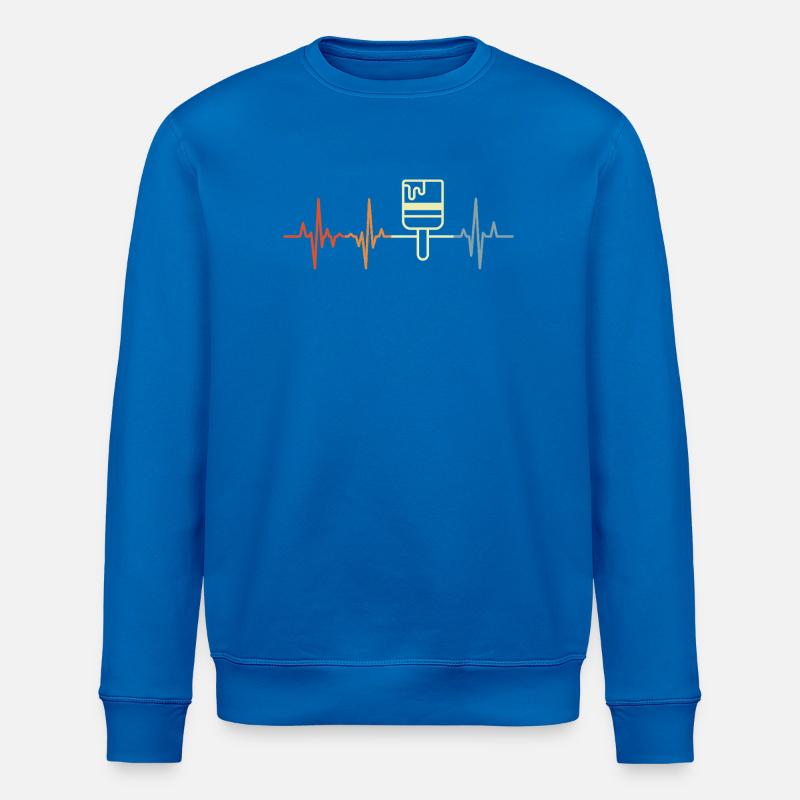 Maler Lackierer Herzlinie - Stanley/Stella Unisex Bio-Sweatshirt ROLLER - Königsblau
